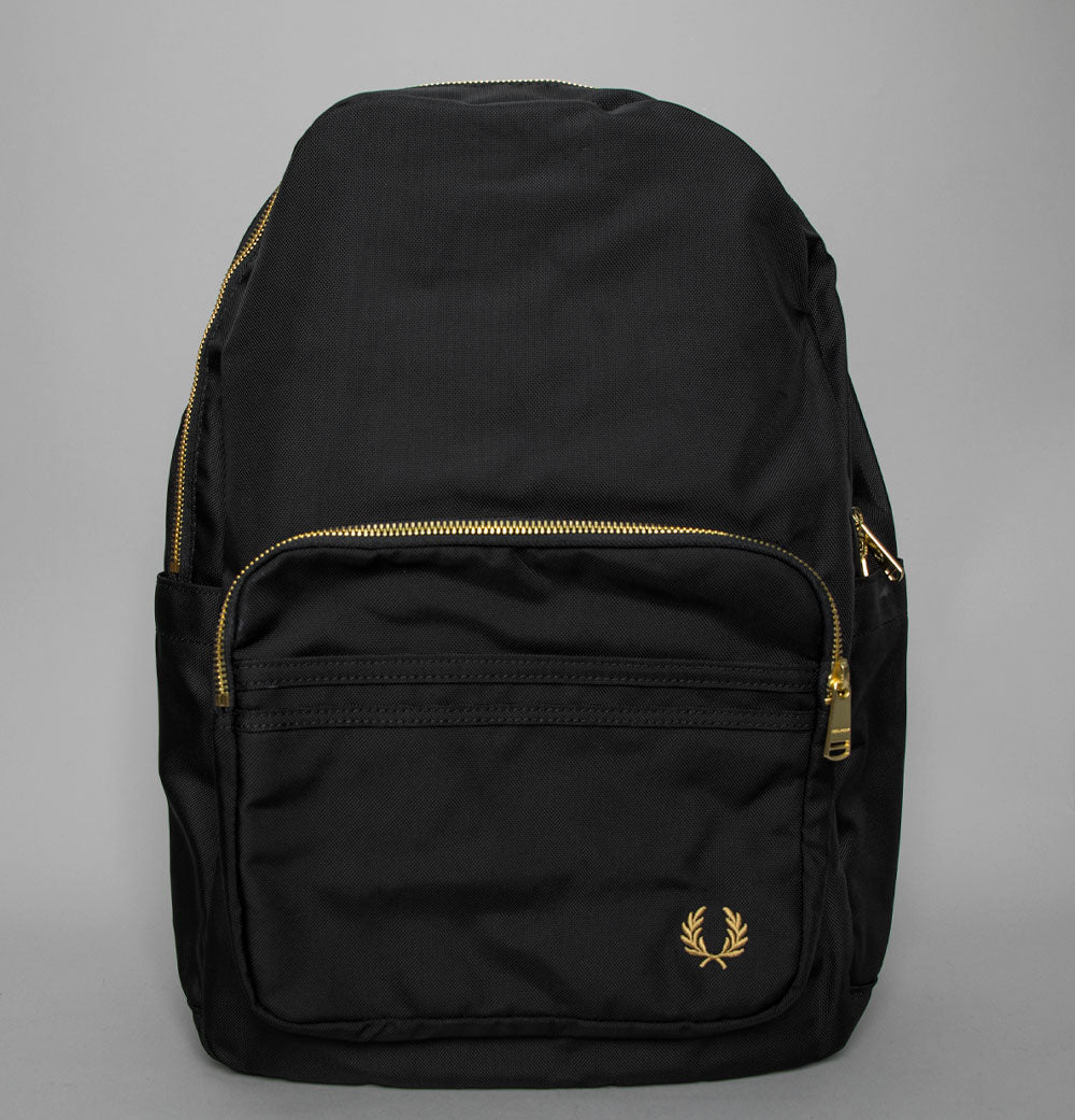 Fred Perry Textured Nylon Backpack Black