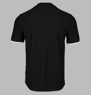 Fred Perry Tipped Cuff Pique T-Shirt Black