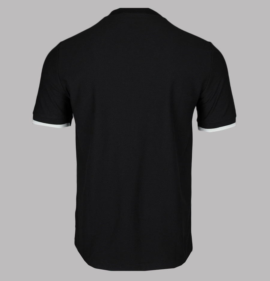 Fred Perry Tipped Cuff Pique T-Shirt Black