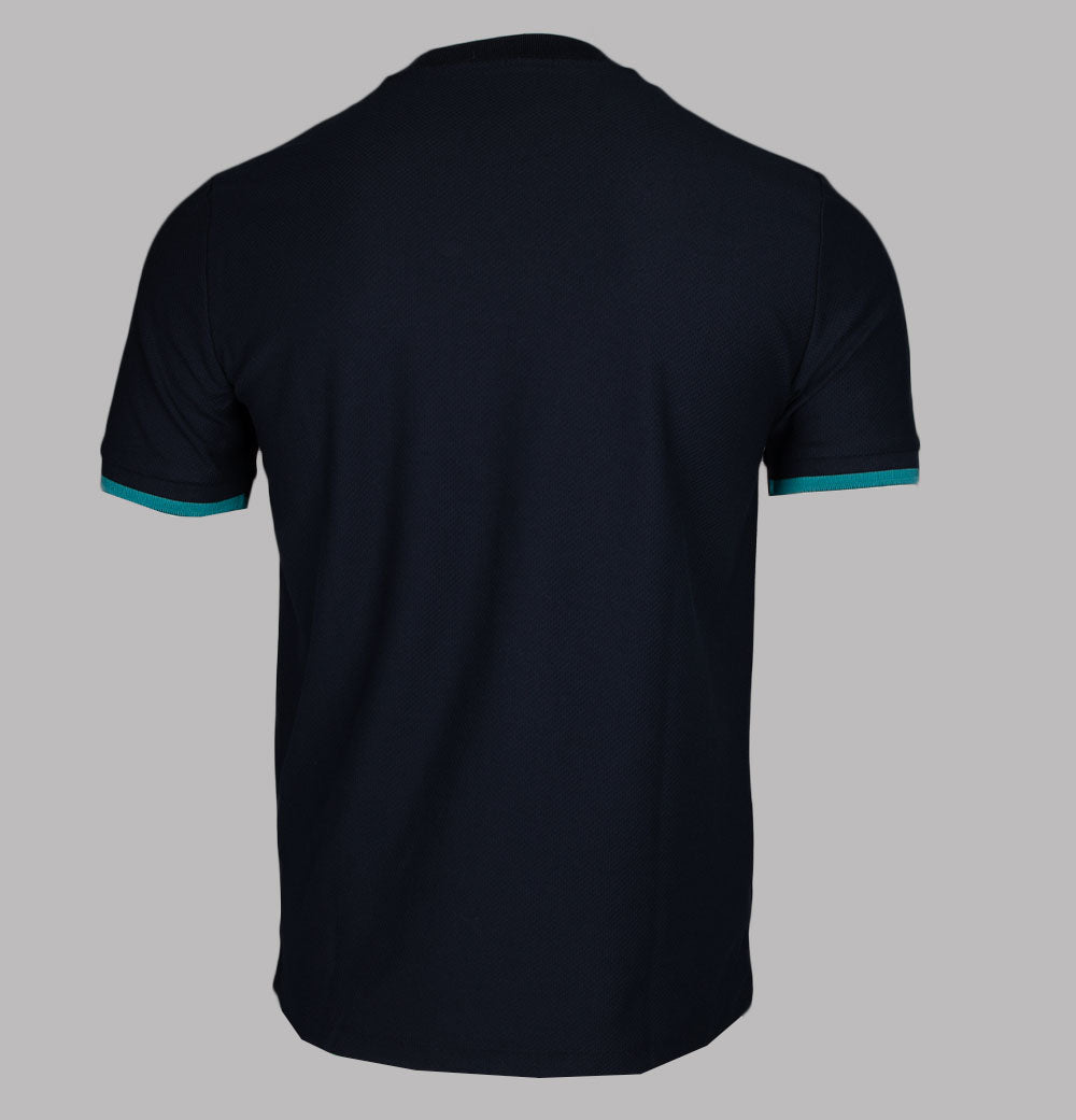 Fred Perry Tipped Cuff Pique T-Shirt Navy/Deep Mint – Bronx Clothing