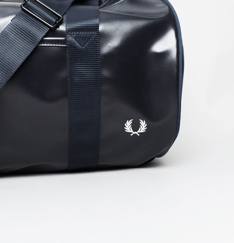 Fred Perry Tonal Classic Barrel Bag Navy