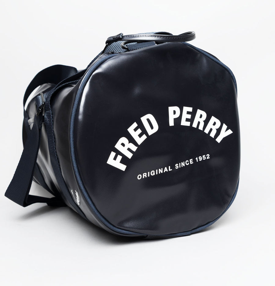 Fred Perry Tonal Classic Barrel Bag Navy