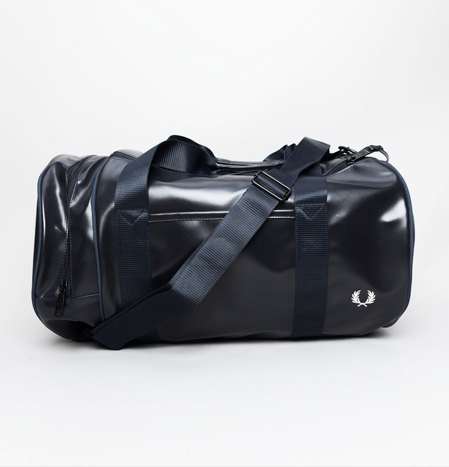 Fred Perry Tonal Classic Barrel Bag Navy