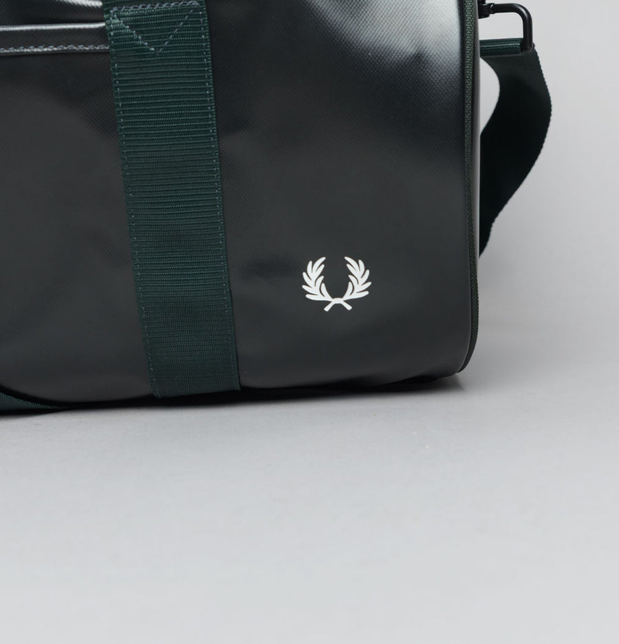Fred Perry Tonal Classic Barrel Bag Night Green