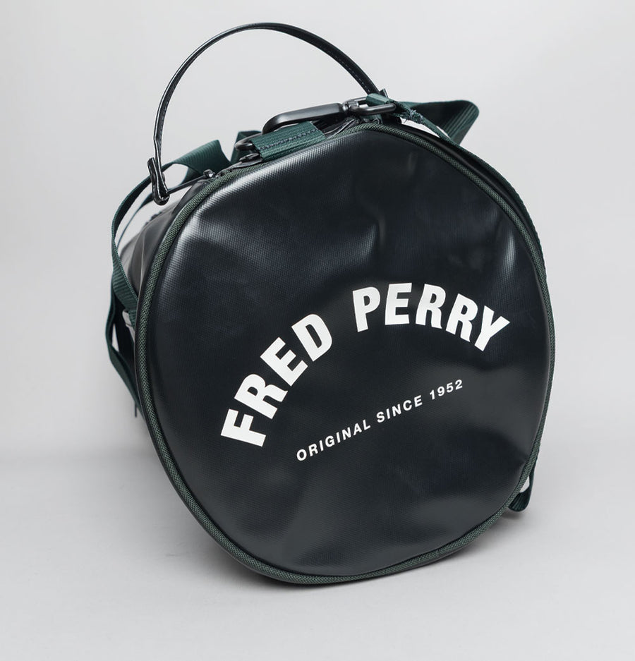 Fred Perry Tonal Classic Barrel Bag Night Green