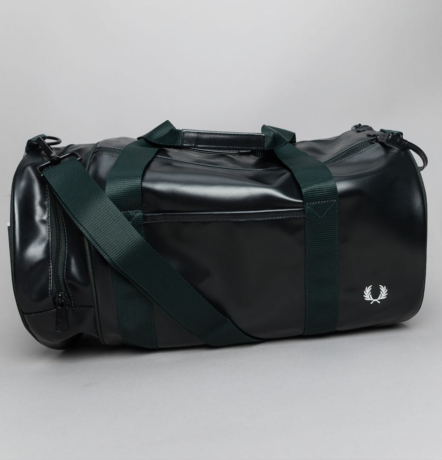 Fred Perry Tonal Classic Barrel Bag Night Green