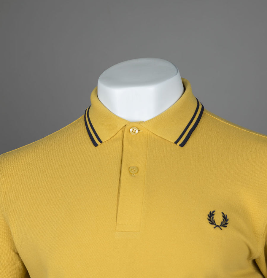 Fred Perry Twin Tipped Polo Shirt Honeycomb/Navy