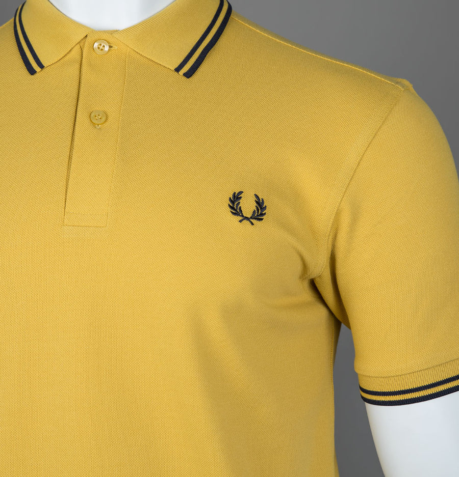 Fred Perry Twin Tipped Polo Shirt Honeycomb/Navy