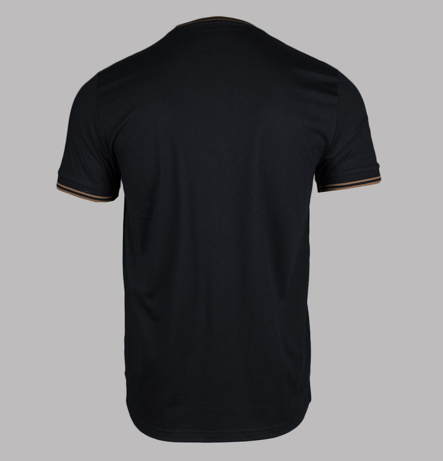 Fred Perry Twin Tipped T-Shirt Black/Shaded Stone
