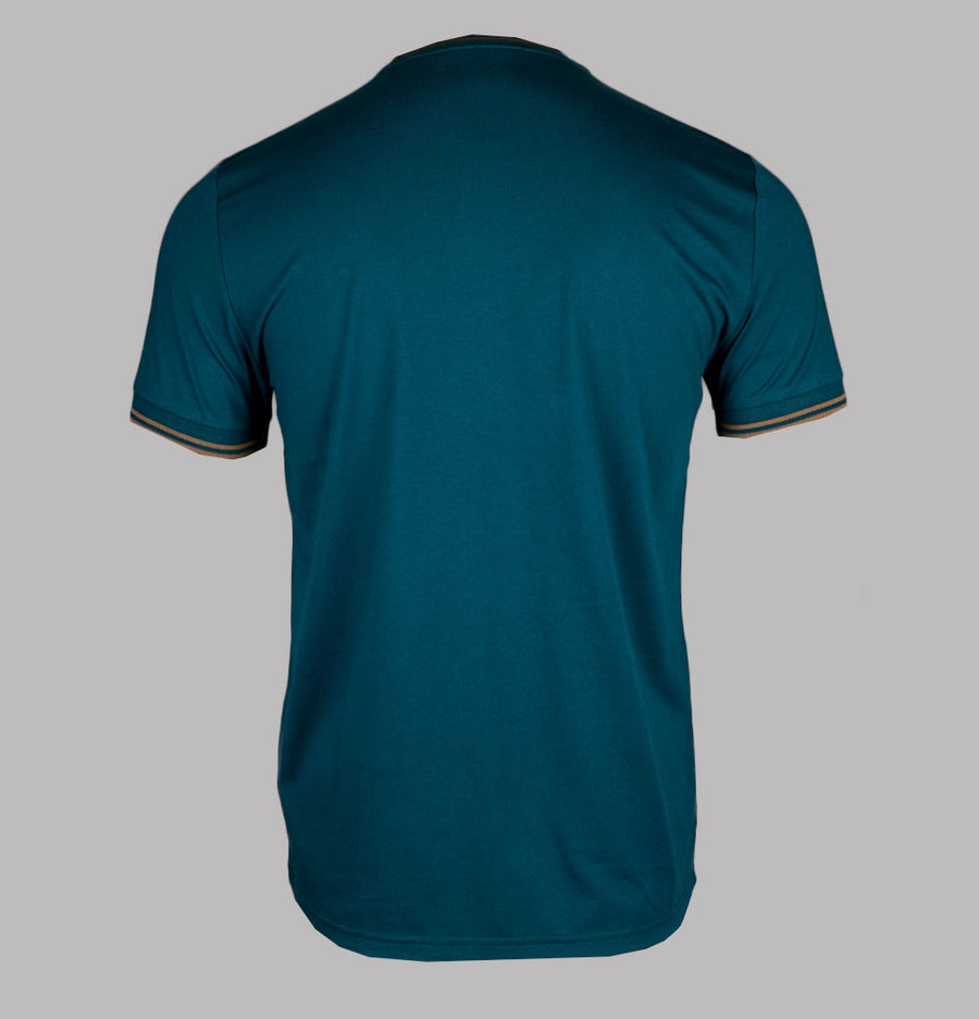 Fred Perry Twin Tipped T-Shirt Dark Petrol/Shaded Stone