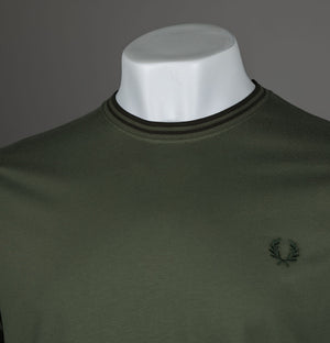 Fred Perry Twin Tipped T-Shirt Laurel Wreath Green/Night Green