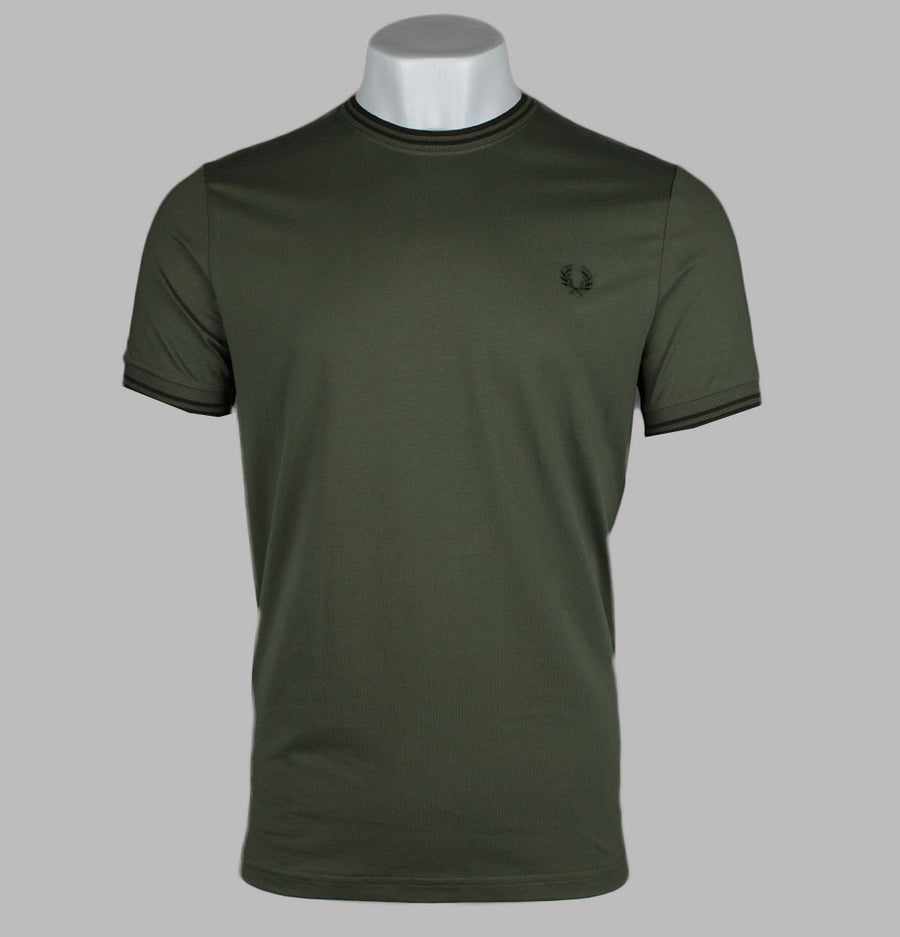 Fred Perry Twin Tipped T-Shirt Laurel Wreath Green/Night Green