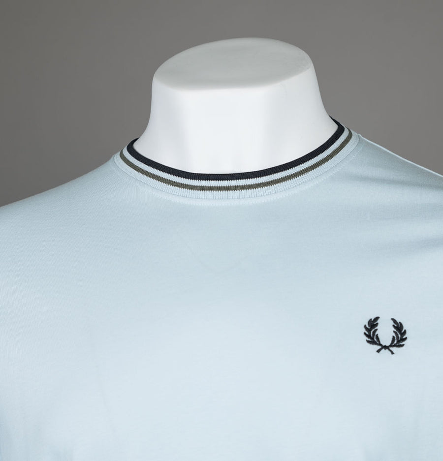 Fred Perry Twin Tipped T-Shirt Light Ice/Green/Black