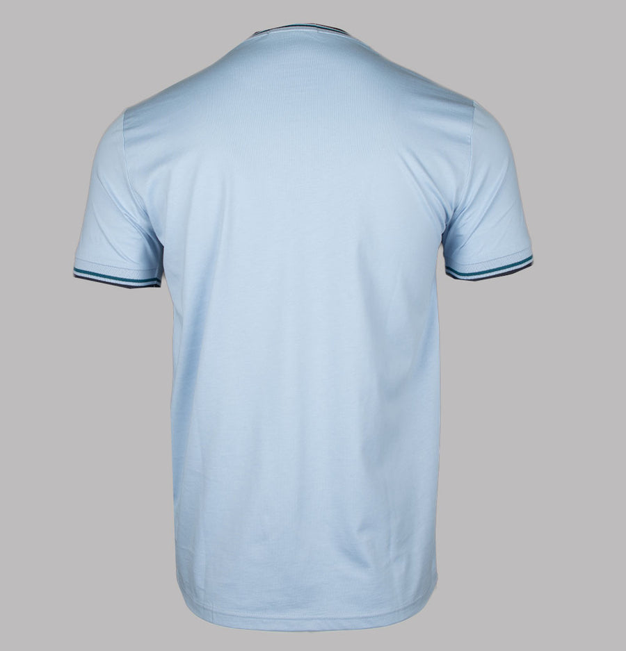 Fred Perry Twin Tipped T-Shirt Light Smoke/Petrol Blue/Navy