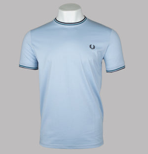 Fred Perry Twin Tipped T-Shirt Light Smoke/Petrol Blue/Navy
