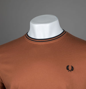 Fred Perry Twin Tipped T-Shirt Marmalade/Black