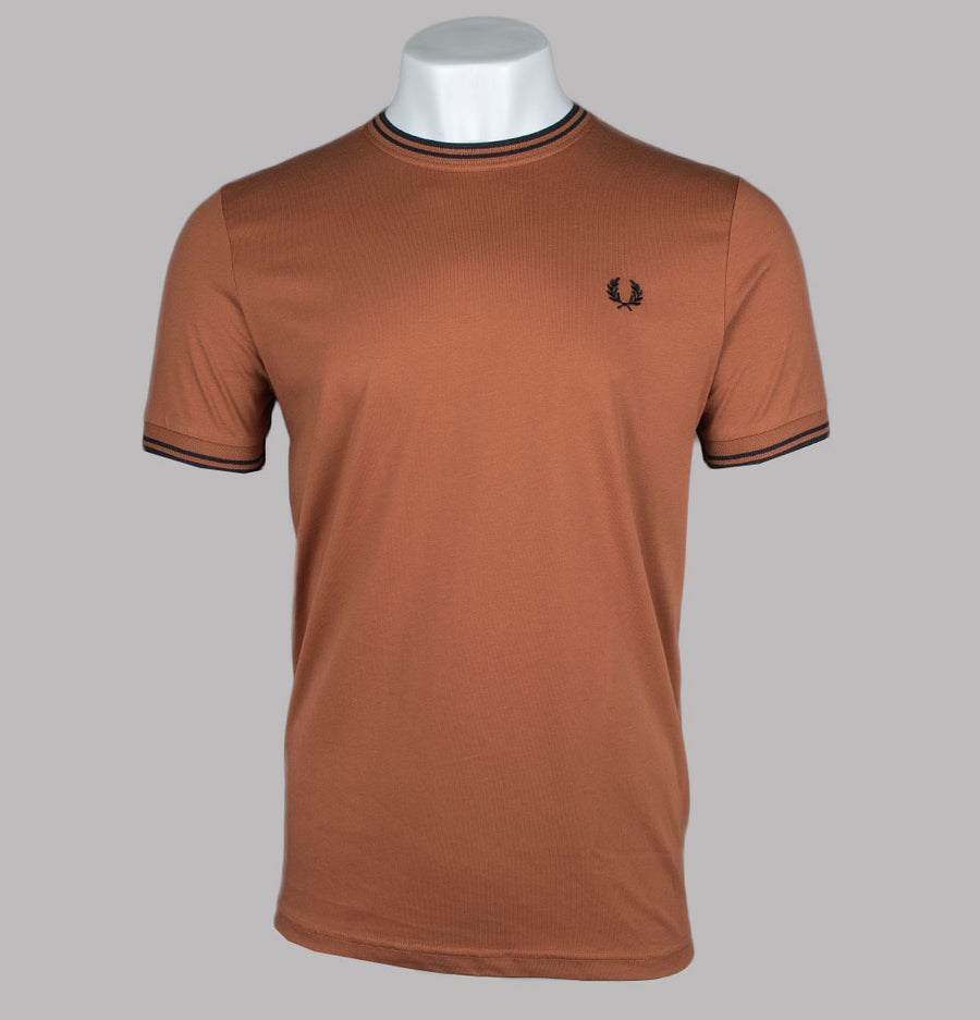 Fred Perry Twin Tipped T-Shirt Marmalade/Black