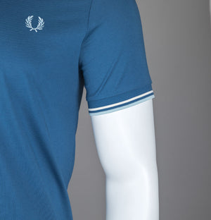 Fred Perry Twin Tipped T-Shirt Midnight Blue/Ecru/Light Ice