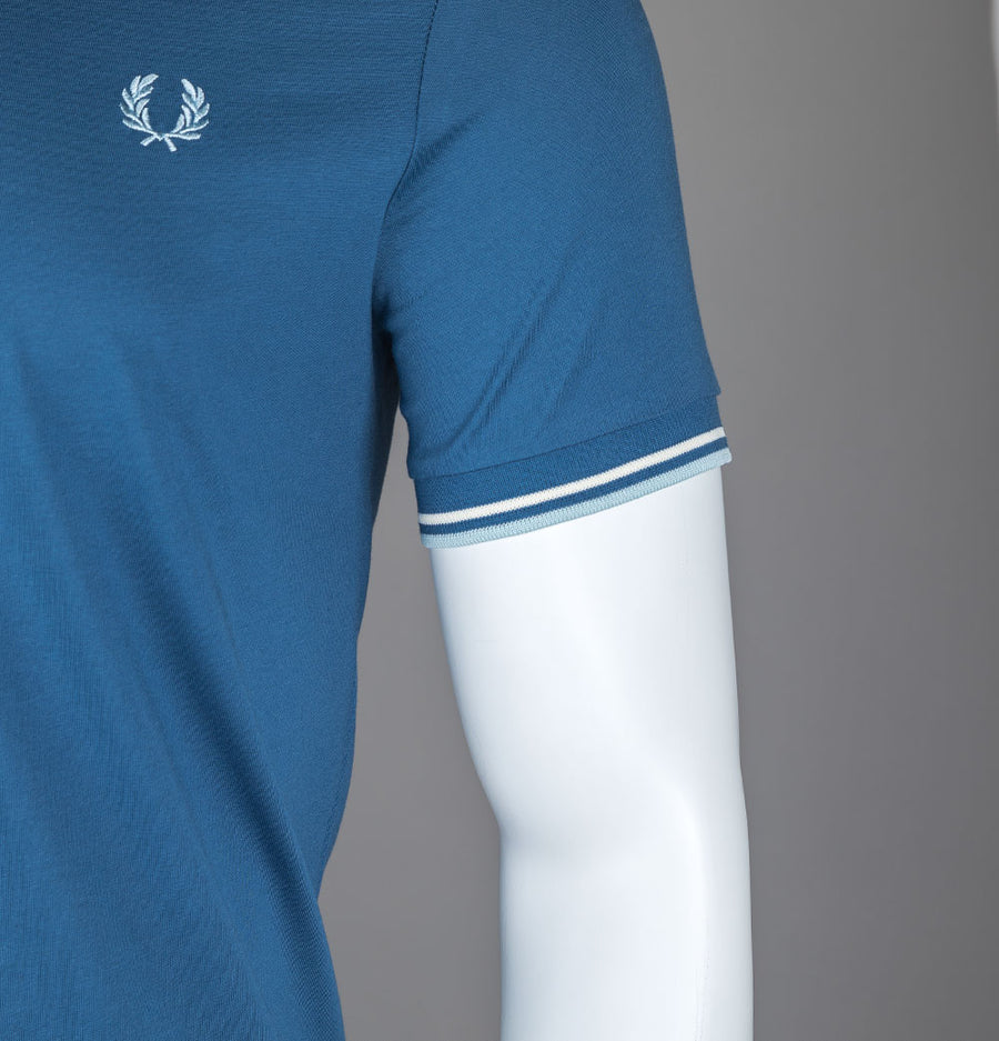 Fred Perry Twin Tipped T-Shirt Midnight Blue/Ecru/Light Ice