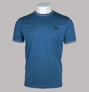 Fred Perry Twin Tipped T-Shirt Midnight Blue/Ultra Violet/Navy