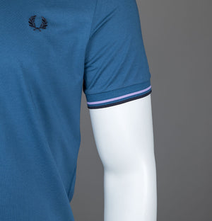 Fred Perry Twin Tipped T-Shirt Midnight Blue/Ultra Violet/Navy