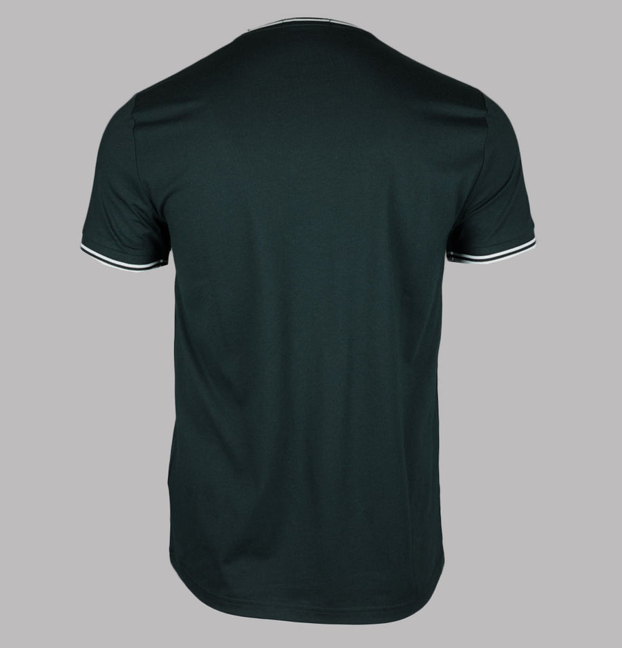 Fred Perry Twin Tipped T-Shirt Night Green/Snow White