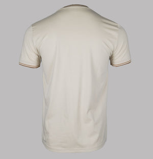 Fred Perry Twin Tipped T-Shirt Oatmeal/Warm Stone/Shaded Stone