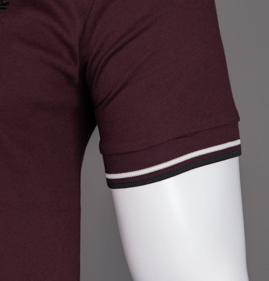 Fred Perry Twin Tipped T-Shirt Oxblood/Black