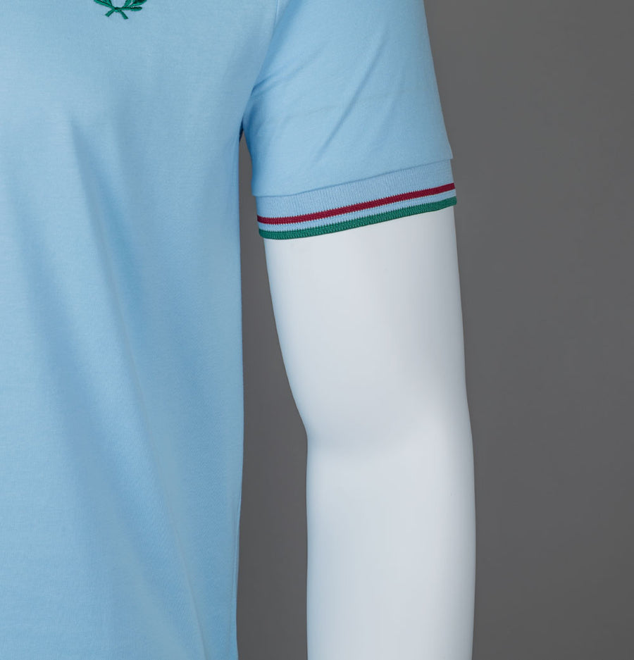 Fred Perry Twin Tipped T-Shirt Track Blue/Burnt Red/Sport Green