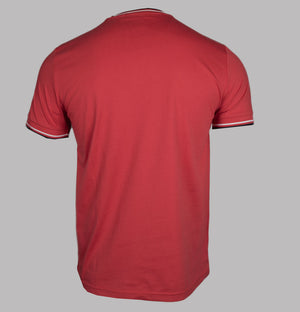 Fred Perry Twin Tipped T-Shirt Washed Red