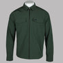 Fred Perry Zip Through Overshirt Court Green