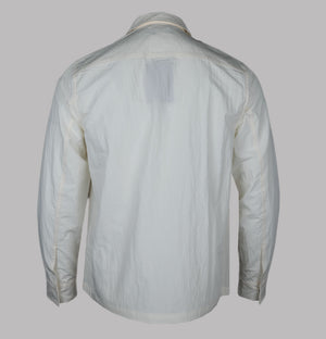 Fred Perry Zip Through Overshirt Light Ecru