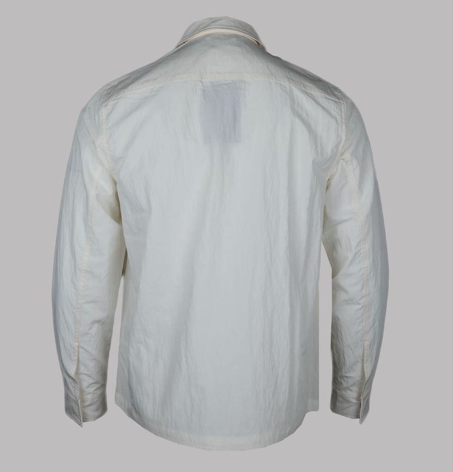 Fred Perry Zip Through Overshirt Light Ecru