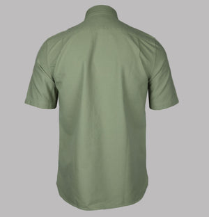 Fred Perry Short Sleeve Oxford Shirt Olive Mint