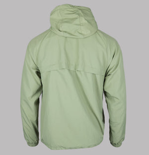 Fred Perry Taslan Hooded Shell Jacket Olive Mint