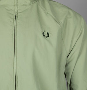 Fred Perry Taslan Hooded Shell Jacket Olive Mint