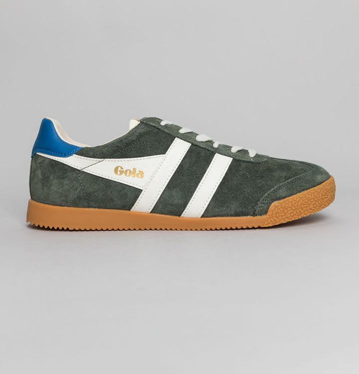 Gola Elan Trainers Dark Khaki/Off White/Sapphire