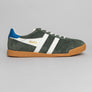 Gola Elan Trainers Dark Khaki/Off White/Sapphire