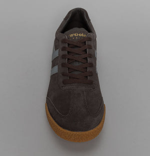 Gola Harrier Suede Trainers Mocha/Cement