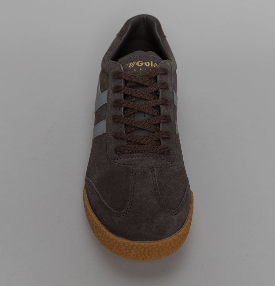 Gola Harrier Suede Trainers Mocha/Cement