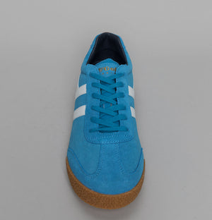 Gola Harrier Suede Trainers Santorini/White/Navy