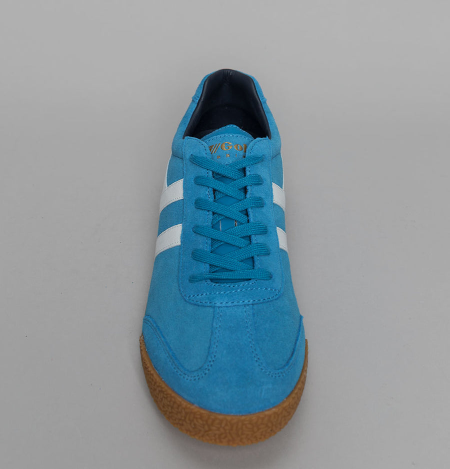 Gola Harrier Suede Trainers Santorini/White/Navy