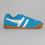 Gola Harrier Suede Trainers Santorini/White/Navy