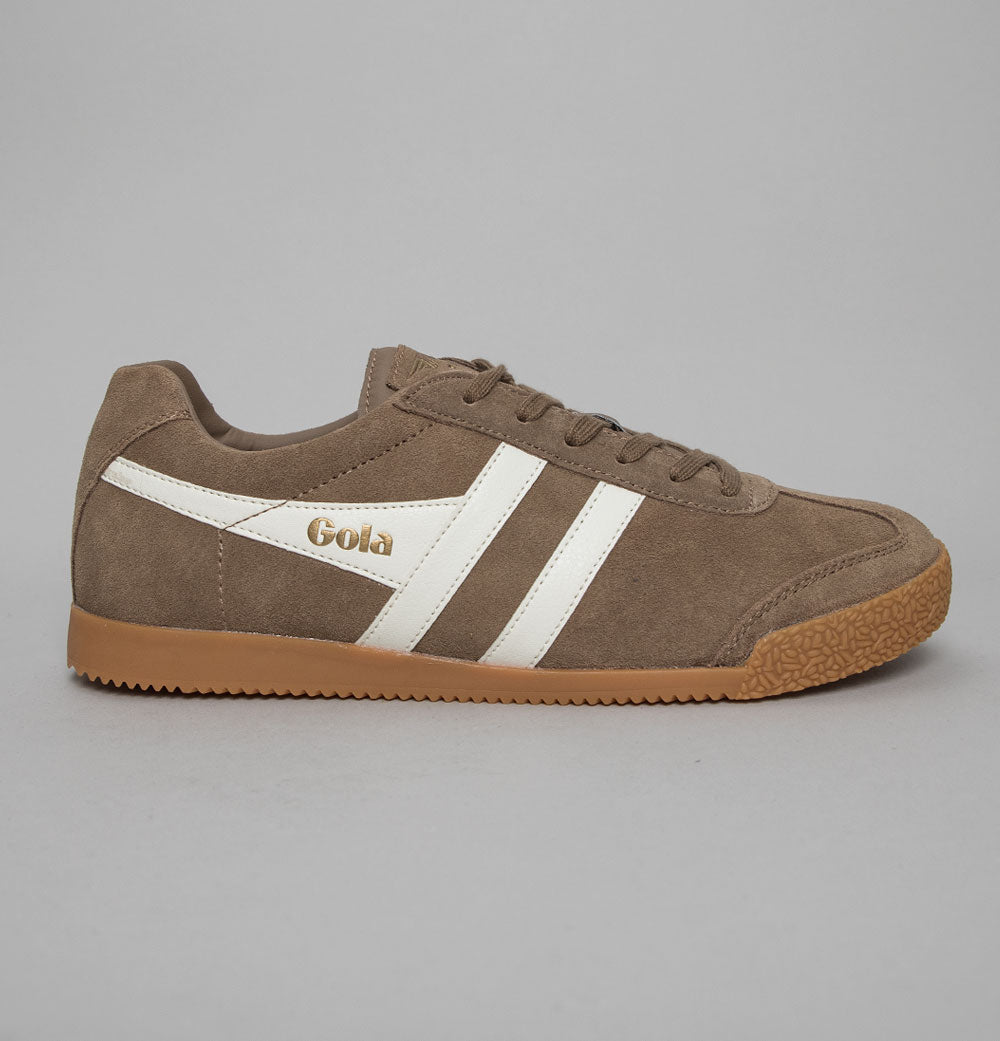 Gola Harrier Suede Trainers Tobacco/Off White