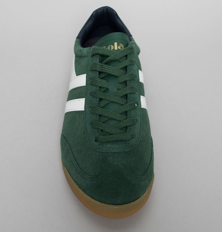 Gola Torpedo Suede Trainers Evergreen/Off White/Navy