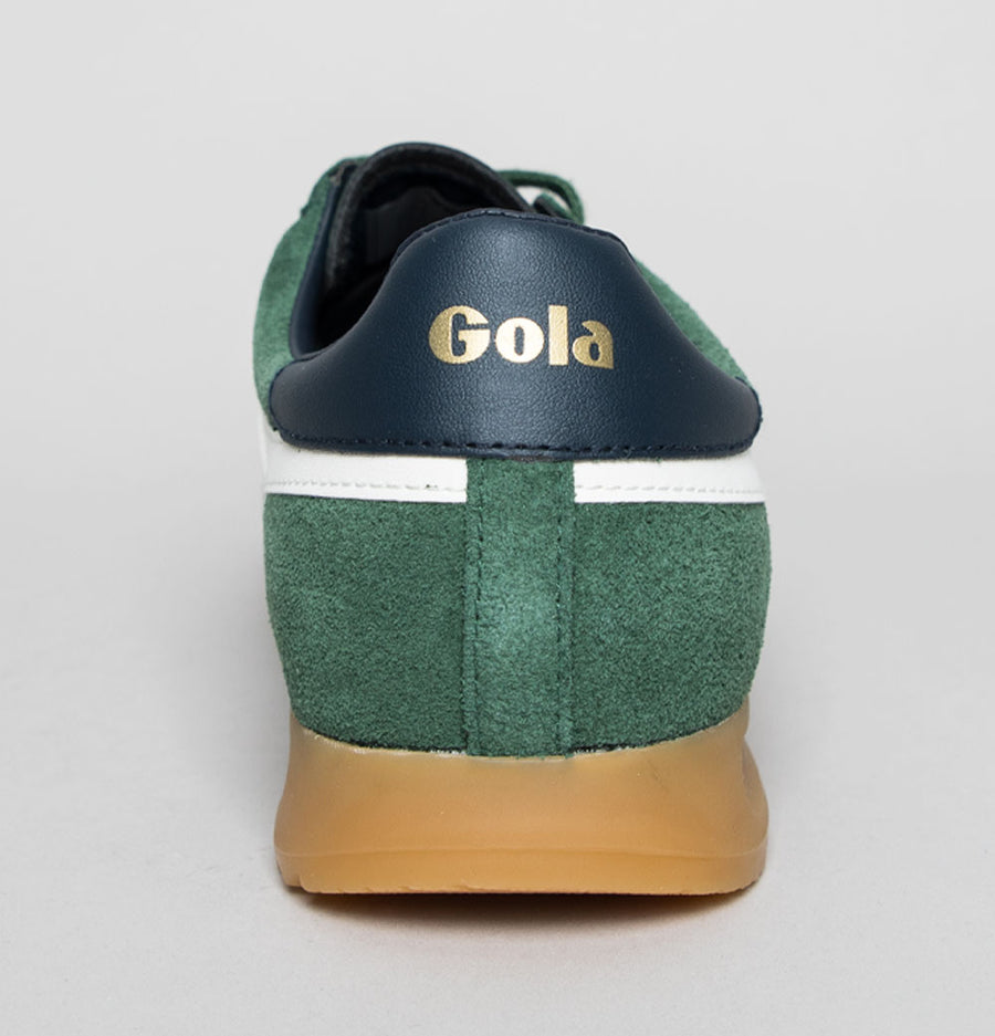 Gola Torpedo Suede Trainers Evergreen/Off White/Navy