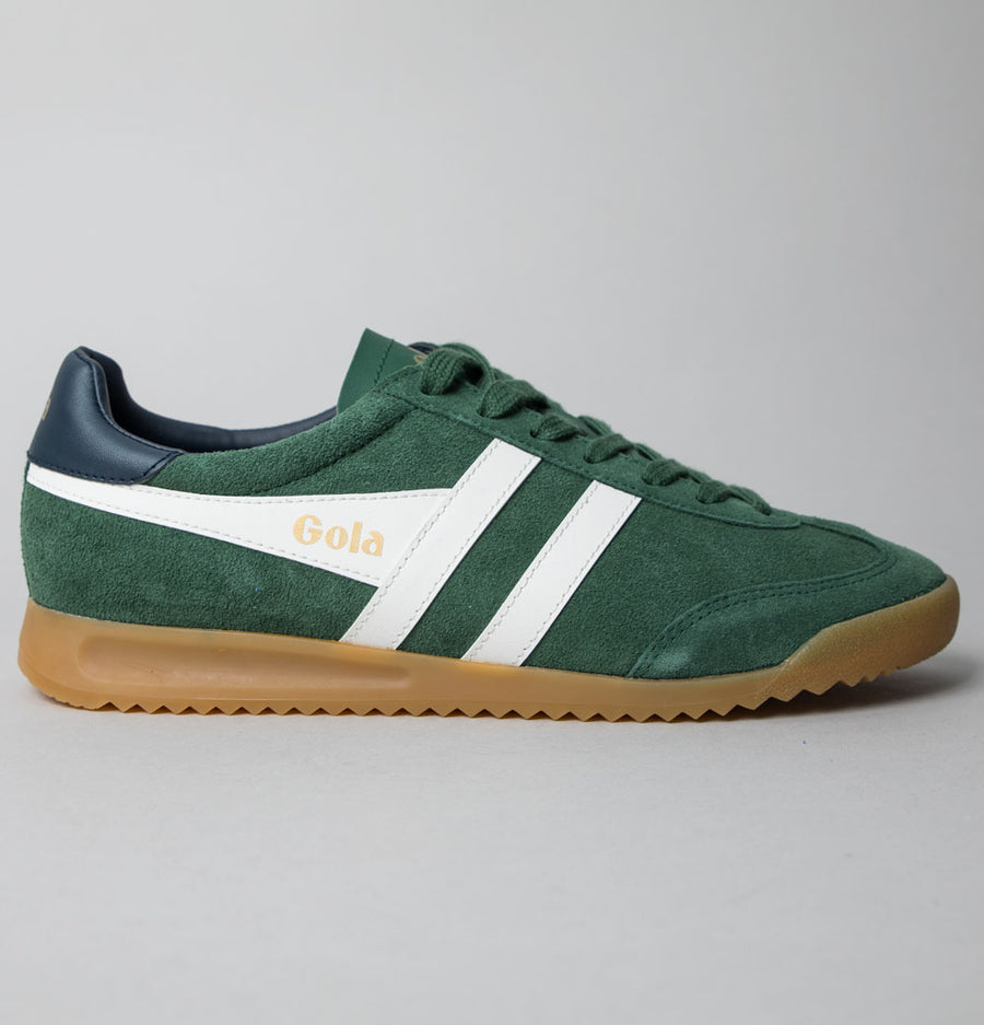 Gola Torpedo Suede Trainers Evergreen/Off White/Navy