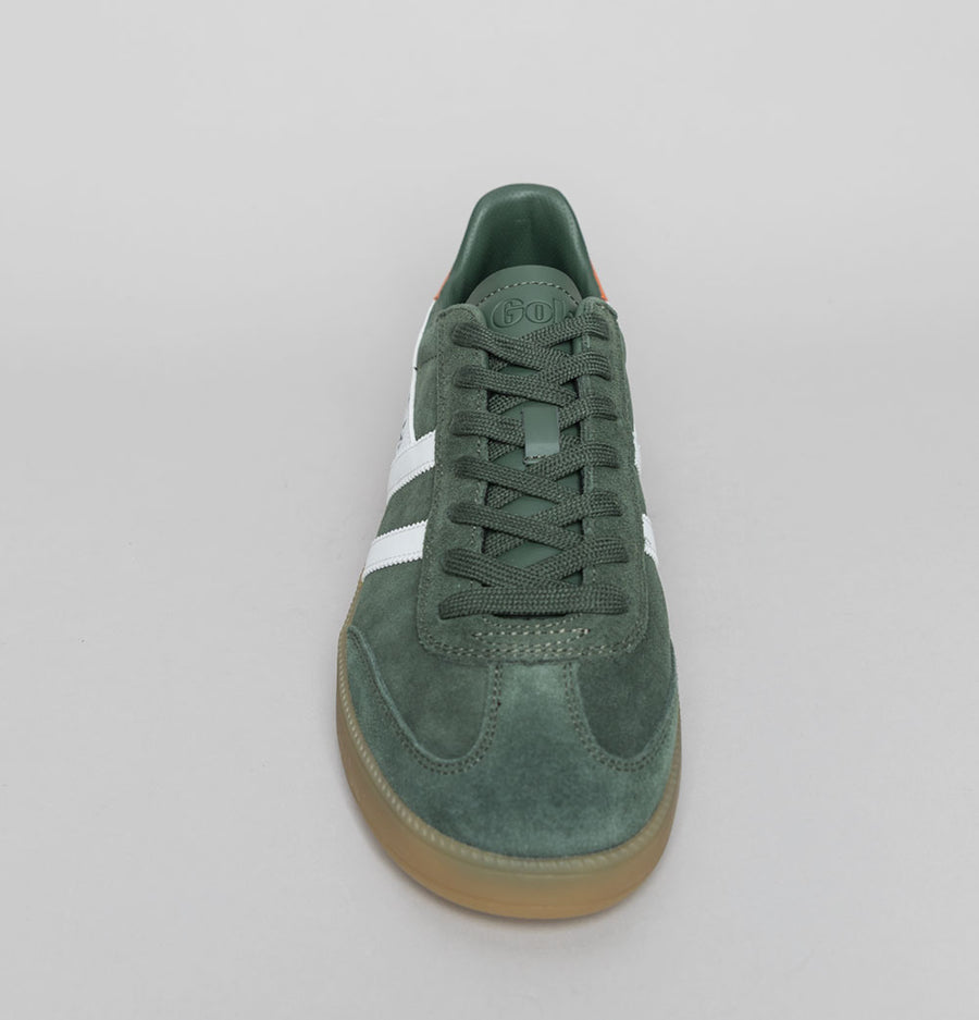 Gola Viper Trainers Dark Khaki/White/Moody Orange