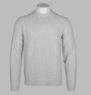 Henri Lloyd Abersoch Cable Knit Jumper Off White