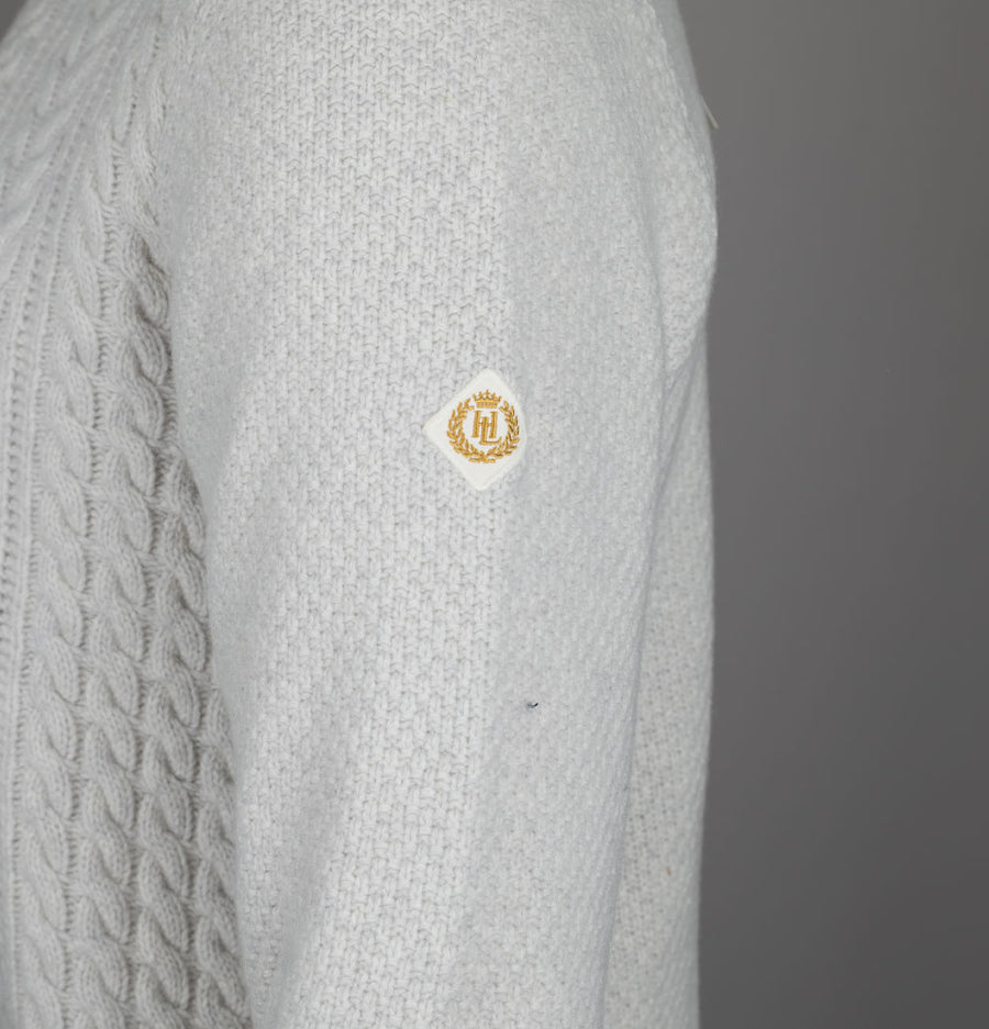 Henri Lloyd Abersoch Cable Knit Jumper Off White